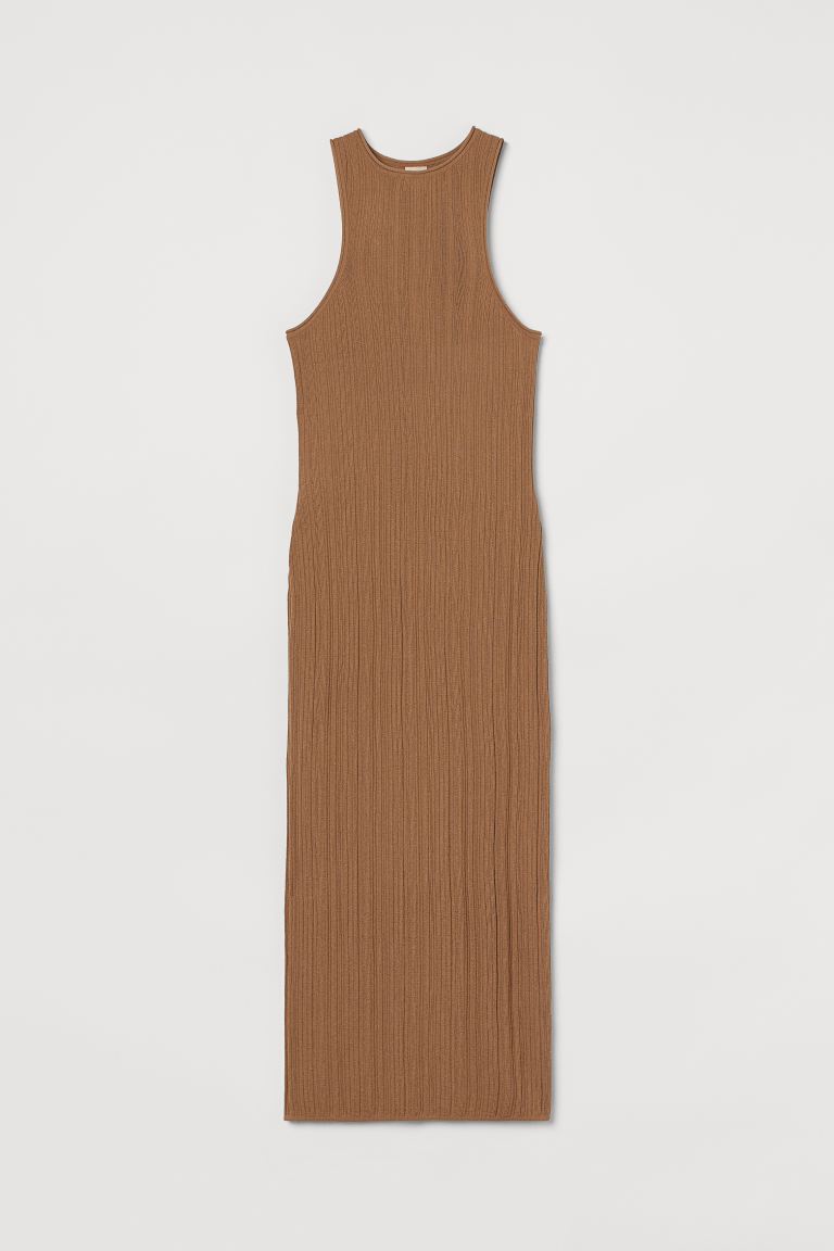 Rib-knit dress