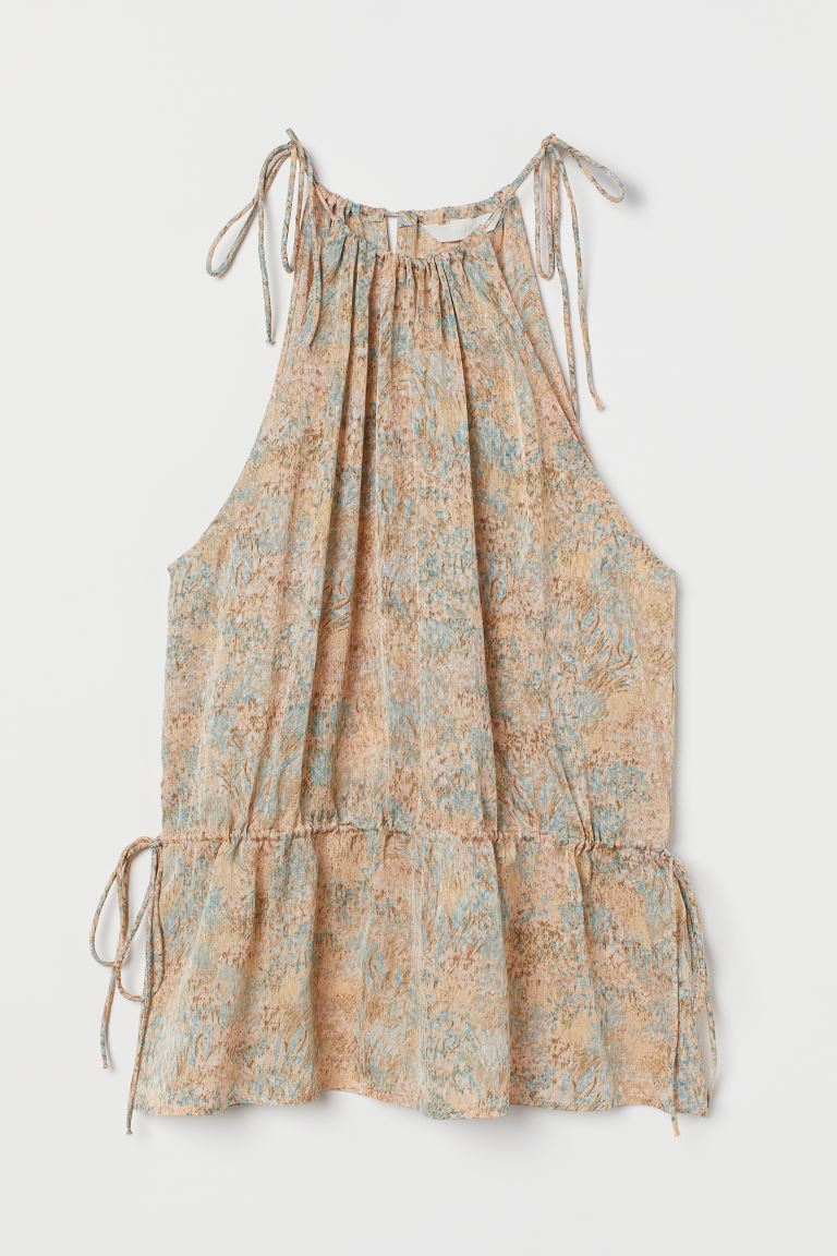 Drawstring top