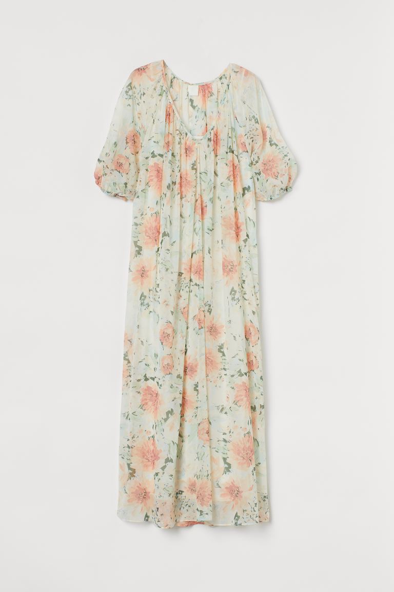 Long V-neck dress